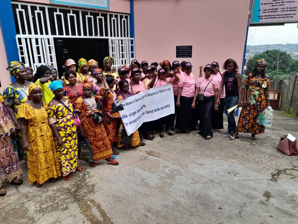 Women all Around Sierra Leone  Engaged  their Parliamentarians to Enact the Land Bills