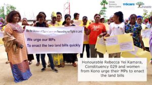 Women lobby with Their Parliamentarians over the Enactments of land bills